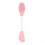 Spazzola Doppia Silicone per Maschera Viso Rosa 1