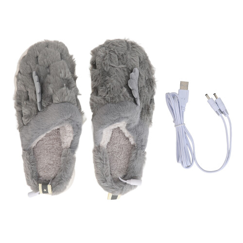 (Grey) Elektrische Heizrutschen USB, rutschfest, Grau