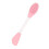Spazzola Doppia Silicone per Maschera Viso Rosa 4