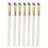 7pz Spazzole Cera Fibra Legno Angolate 1