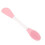 Spazzola Doppia Silicone per Maschera Viso Rosa 2