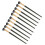 10pcs Half Fan Nose Shadow Brush Soft Ergonomic Angled Black 2