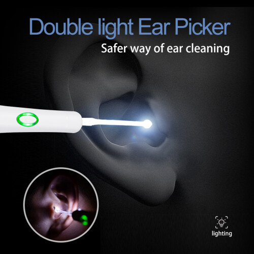 Draagbare Oorschep met LED & 4 Tips