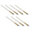 7pz Spazzole Cera Fibra Legno Angolate 3