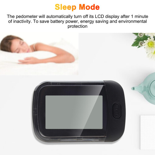 LCD Pedometer with Lanyard 7-Day Memory Steps 2