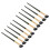 10pcs Half Fan Nose Shadow Brush Soft Ergonomic Angled Black 3