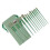 13pcs Synthetic Fluffy Makeup Brushes Set Green 3