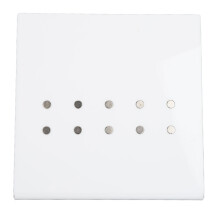 (White) Zwart Acryl Wimperpincet Houwer