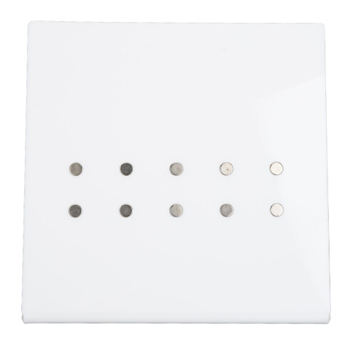 (White) Zwart Acryl Wimperpincet Houwer