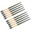 10pcs Half Fan Nose Shadow Brush Soft Ergonomic Angled Black 4