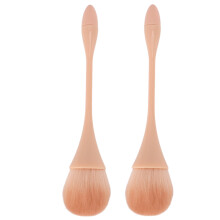 2 Pcs Nail Dust Remover Ergonomic Soft Bristles Art Cleaning Brush