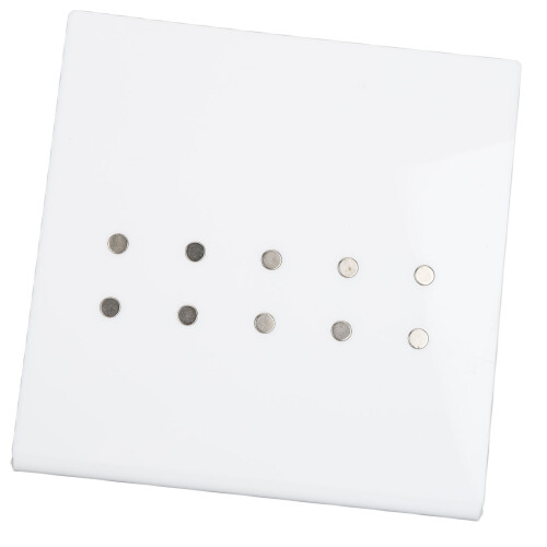 (White) Zwart Acryl Wimperpincet Houwer 2