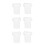 3x Siliconen Wimperstempel Set Wit 4