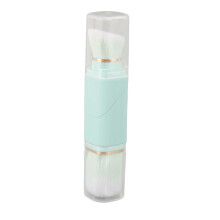 (Blue) Doppelkopf-Puderpinsel 360 drehbar Lila