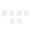 3x Siliconen Wimperstempel Set Wit 2