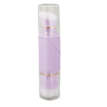 (Purple) Doppelkopf-Puderpinsel 360 drehbar Lila