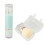 2x white loose powder brush dense fluffy rotating blue 1