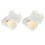 Witte Bloem Make-upkwast Set 1