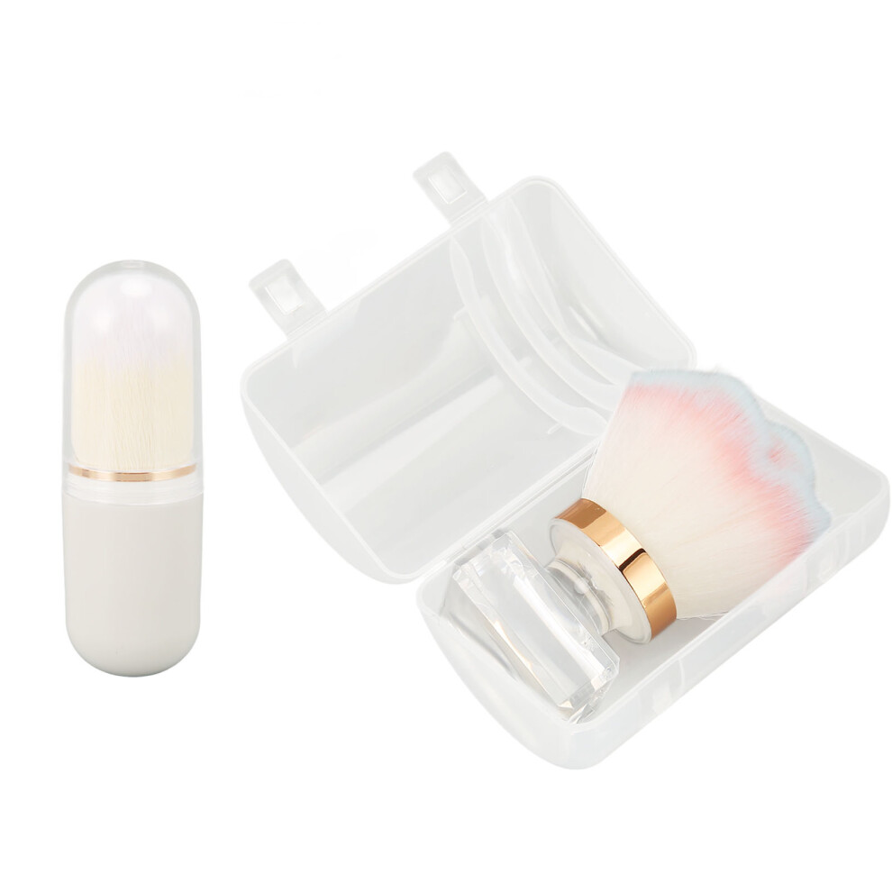 Makeup Brush Artificial Fiber Transparent Handle Loose Powder Blush