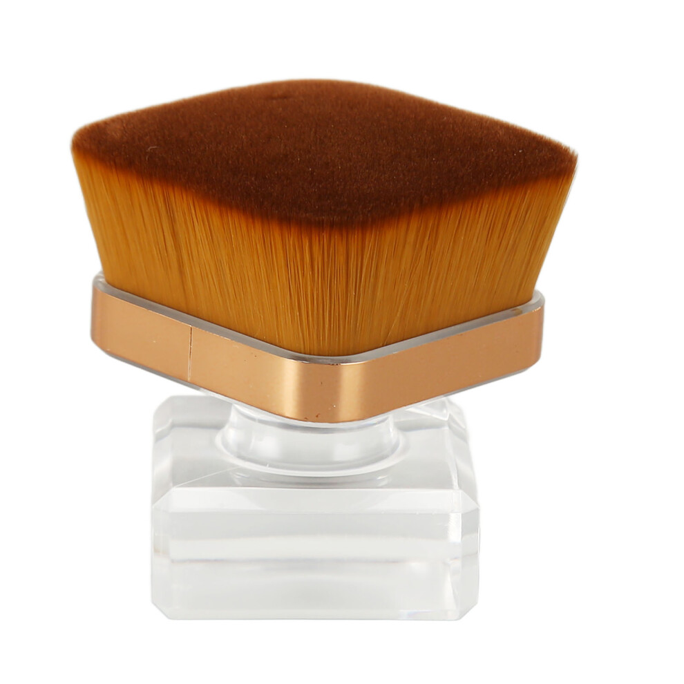 Crystal Base Powder Brush Dense Bristles Soft Portable Travel