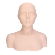 Mannequin Head with Shoulder PVC Makeup Wig Display