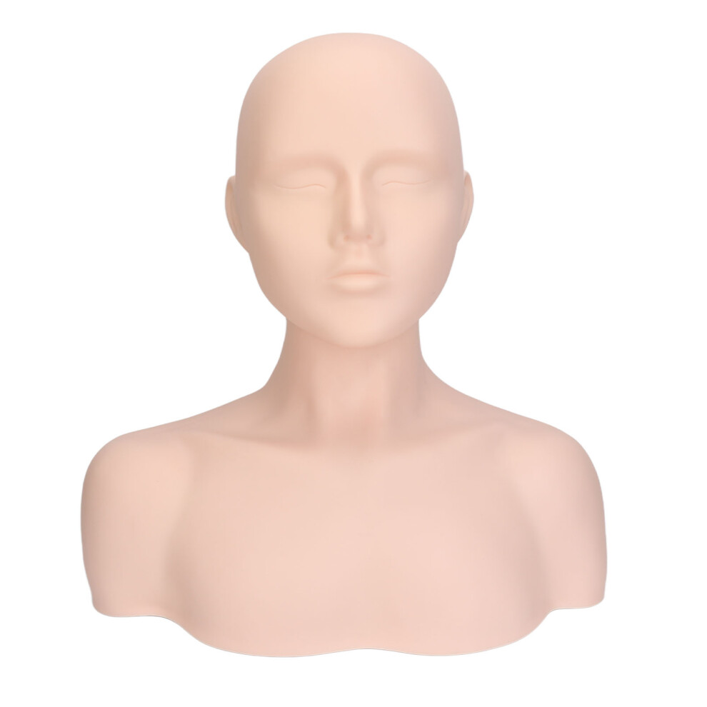 Mannequin Head with Shoulder PVC Makeup Wig Display