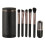 (Black) 6-in-1 synth. make-up brush set foundation powder eye 1