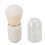 (White) Retractable Dense Bristle Powder Brush Compact Black 5