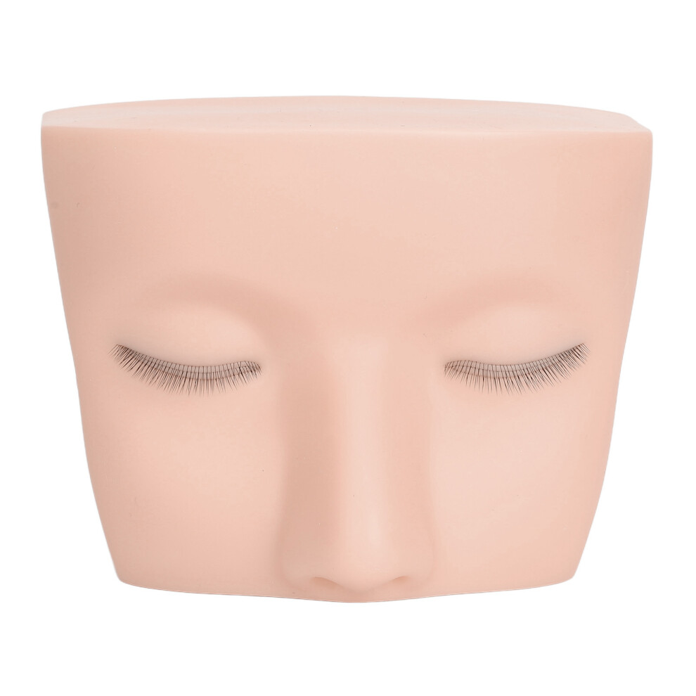 (White Skin) Elastic Realistic Lash Mannequin Head 3 Layer Yellow Skin