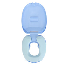 Ergonomisches Reise-Napfkissen aus Schwamm, blau