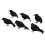 6pcs Halloween Black Feather Crows Model Decorations Simulation Birds 3