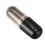 (Black) Retractable Dense Bristle Powder Brush Compact Black 4