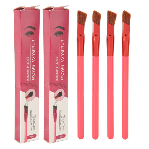 4pcs Multifunction Eyebrow Brush Soft Dense Angled Makeup Tool