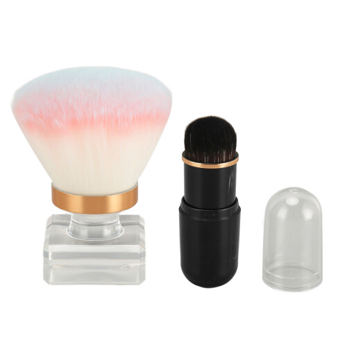 Pink/Blue/White Synthetic Capsule Cosmetic Brush Kit 2