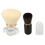 Powder Brush Cheek Blush White Bristle Round Head with Case 5