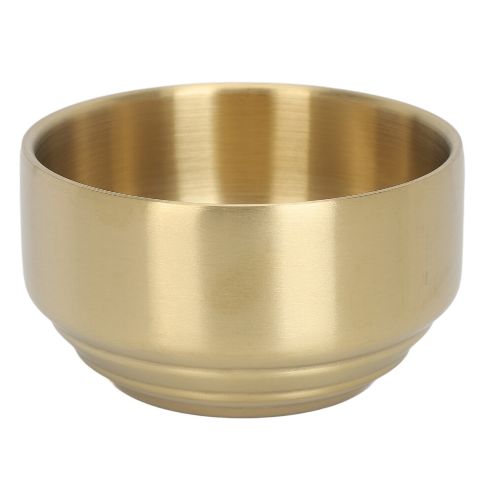 Cream Men Beard Soap Bowl Ti Plated Foaming Bowl