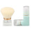 2x white loose powder brush dense fluffy rotating blue 5