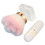 Make-up-Pinsel Kunstfaser transparenter Griff lose Puder Rouge 4