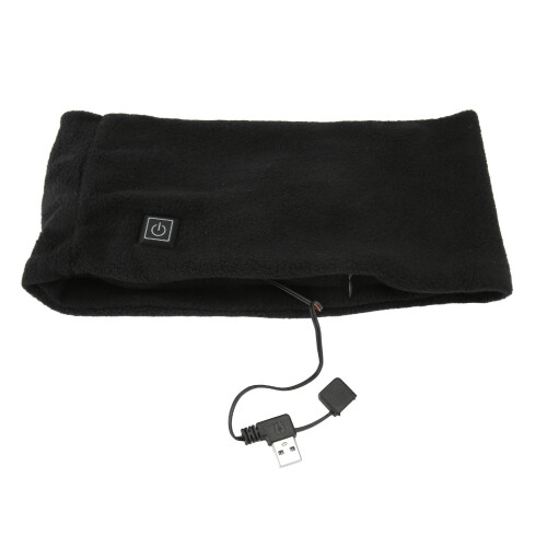 Beheizter Schal Polyester USB 3 Stufen einstellbar schwarz