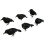 6pcs Halloween Black Feather Crows Model Decorations Simulation Birds 2
