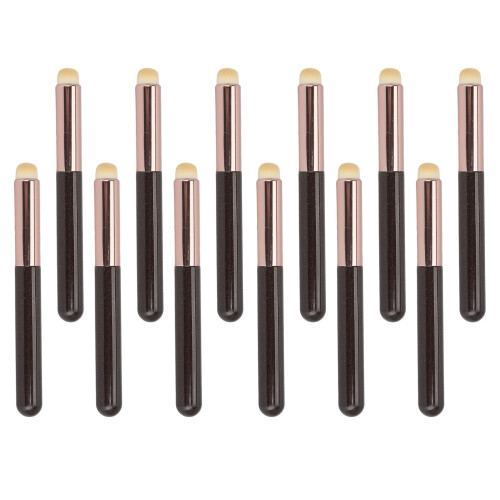 12Pcs Portable Lip Concealer Brush Soft Bristles