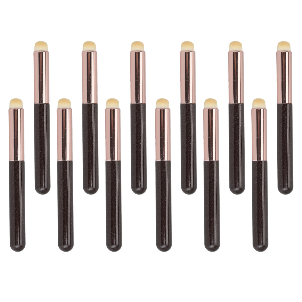 12Pcs Portable Soft Bristles Lip Concealer Makeup Brush