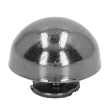 100 Stück 15mm Runde Kopf Silber Schwarz Pilz-Nieten für Lederkleidung Taschen