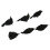 6pcs Halloween Black Feather Crows Model Decorations Simulation Birds 5