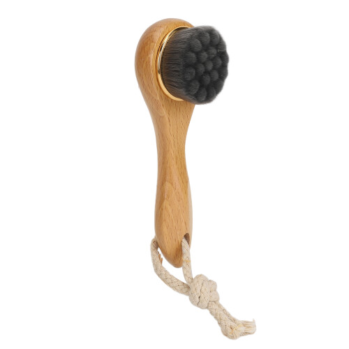 Spazzola Detergente Viso Manico Legno Cordino 2