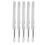 15pcs Silicone Lip Brush Transparent Handle Dustproof Lid Reusable 4