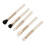 (White) 6-in-1 synth. make-up brush set foundation powder eye 5