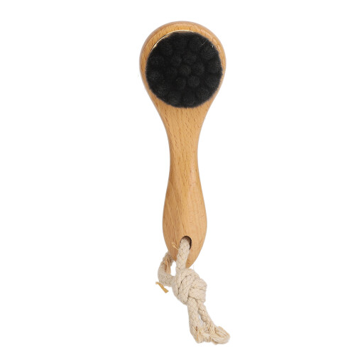Spazzola Detergente Viso Manico Legno Cordino 1