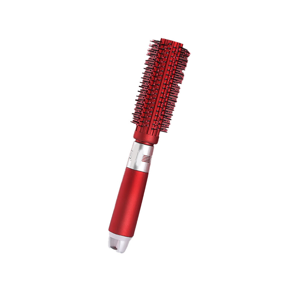 Red (Red) Round Hair Brush Prevent Static Blow Dry Curl Straighten