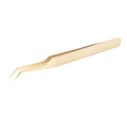 Roestvrijstalen Wimperpincet Gouden Tip